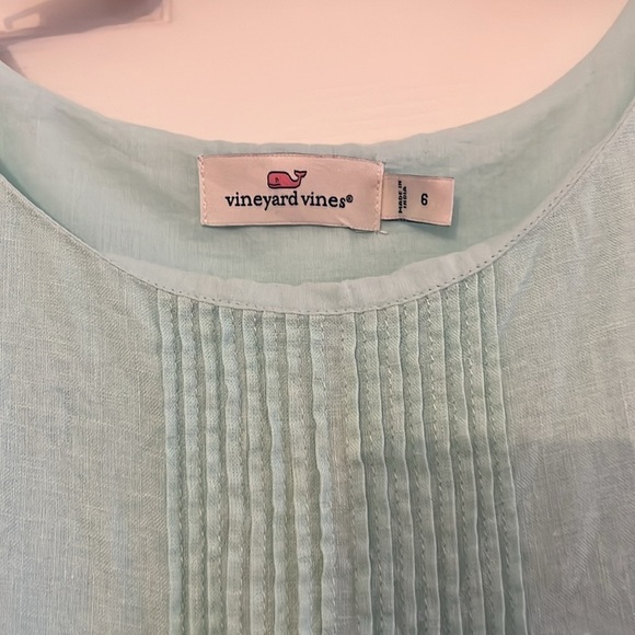 Vineyard Vines Teal Linen Dress - Picture 2 of 5